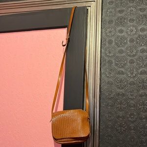 Jack Gomme mini shoulder crossbody in tan